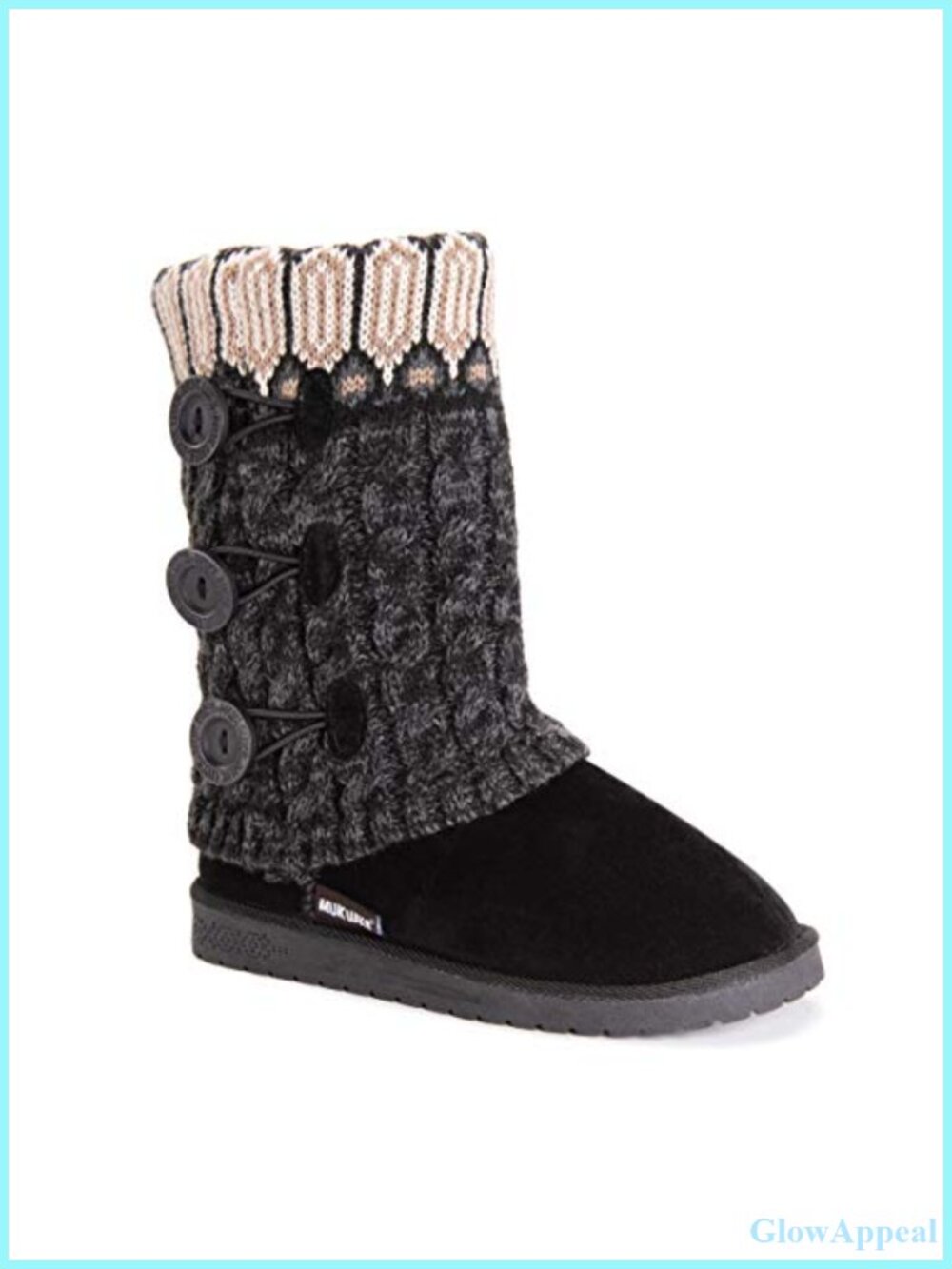 MUK LUKS Women's Cheryl Cuff Boot Mid-Calf Chelsea Memory Foam